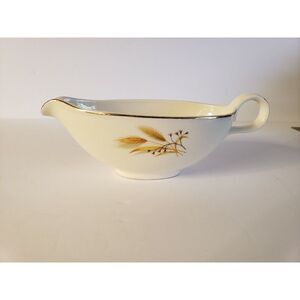 Gravy Boat Goldcrest‎ Alliance China 22kt Gold Trim Wheat